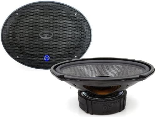 CDT Audio ES-0690 Altavoces de bajo medio extendidos de 6 x 9 pulgadas, dorado ES0690