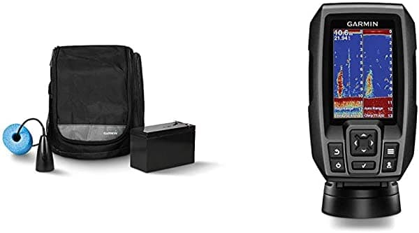 Garmin 010-12462-10 & 010-01550-00 Striker 4 con transductor, 3.5" GPS Fishfinder con transductor tradicional Chirp