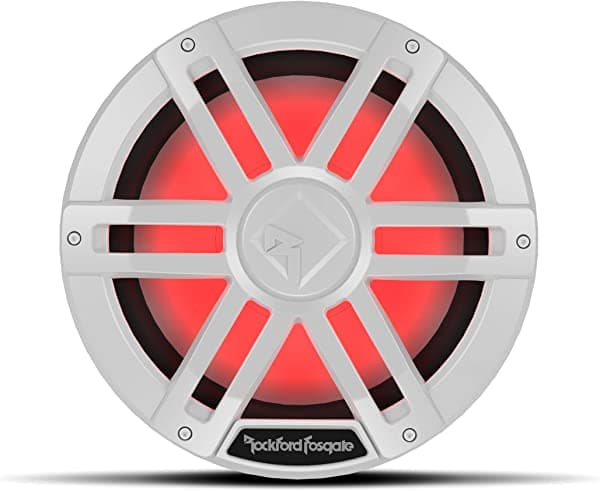 Rockford Fosgate M1D4-12 Color Optix 12" DVC 4-Ohm - Altavoz de subgraves marinos, color blanco