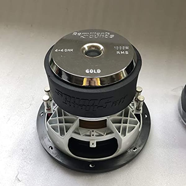Resilient Sounds Subwoofer dorado de 10 pulgadas D4 1,000 RMS (2,000 vatios)