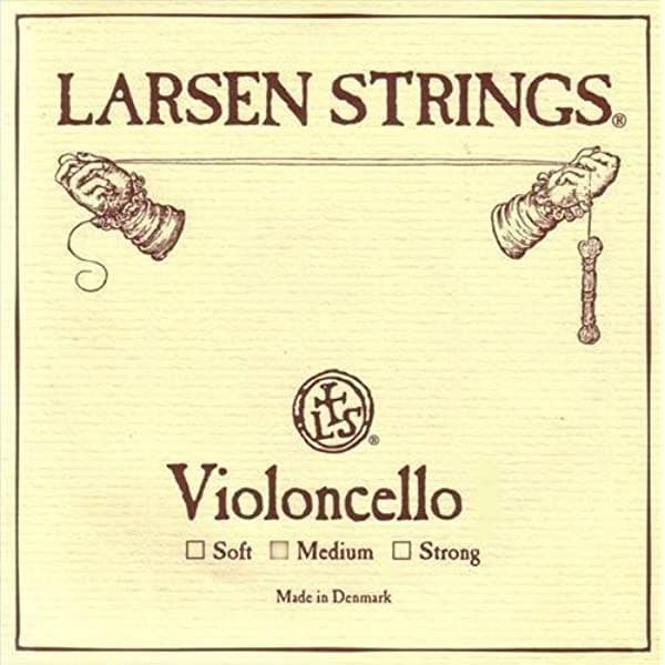 Larsen Strings - Cuerdas para violonchelo 4/4 Tamaño Completo, tamaño mediano MEDIUM