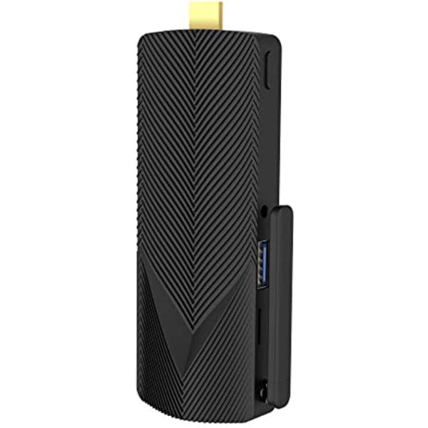 AZULLE Access4 Essential Mini PC Stick 4 GB/64 GB - Computadora portátil para negocios y hogar, WiFi, Windows 10 Pro, puertos USB y Ethernet AA1221