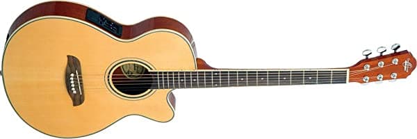 Oscar Schmidt OG8CE guitarra electroacústica con cutaway tamaño folk - Natural OG8CEN