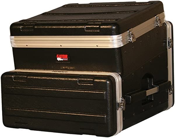 Gator Cases - Caja de consola ligera moldeada con ATA inclinada; tapa 10U y 4U lateral (GRC-10X4)