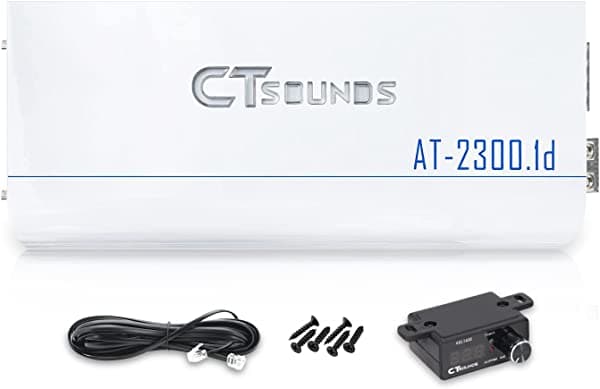 CT Sounds ATv2-2300.1d - Amplificador monobloque para automóvil con correa de 2500 vatios clase D