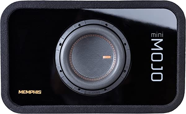 Helmet Memphis Audio MJME8S1 Caja de subwoofer cargada con puertos de 8 pulgadas
