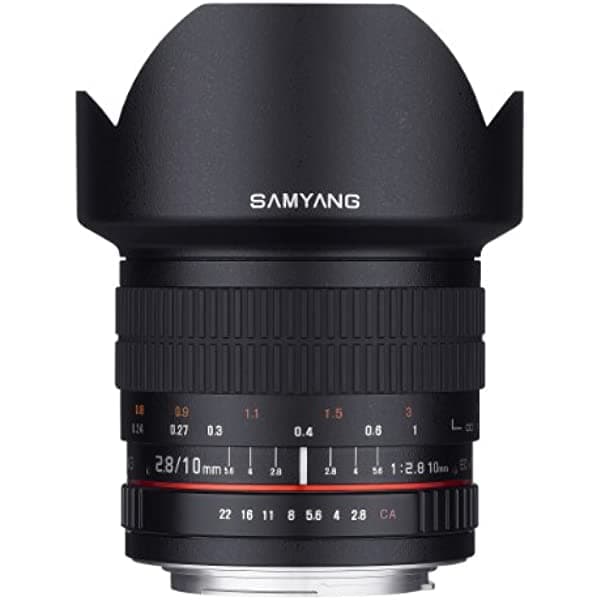 Samyang 10 °F2.8 ED como NCS CS Ultra gran angular lente para Pentax K y Samsung K Mount cámaras réflex digitales (sy10 m-p) SY10M-PEN