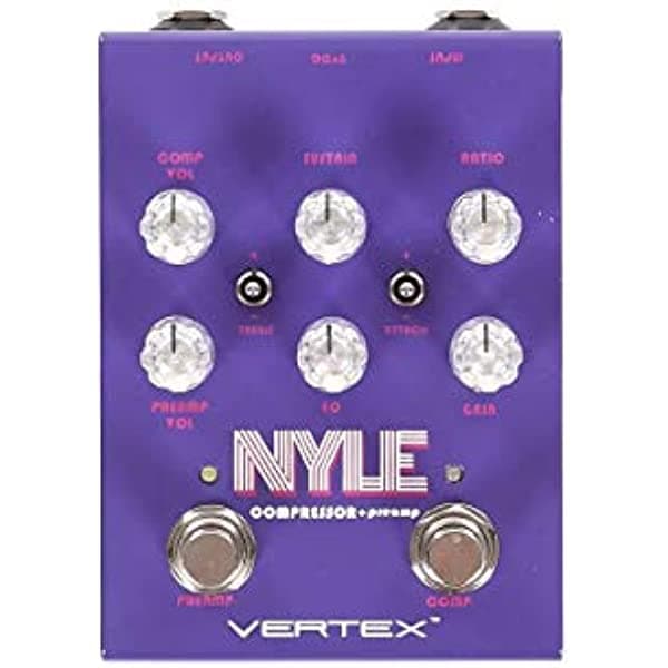 Vertex NYLE Compresor/Preamplificador Pedal de efectos de guitarra Nyle Compressor