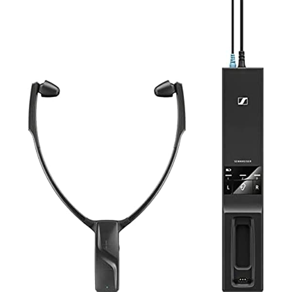 Sennheiser Consumer Audio RS 5200 - Auriculares inalámbricos digitales para escuchar TV, color negro