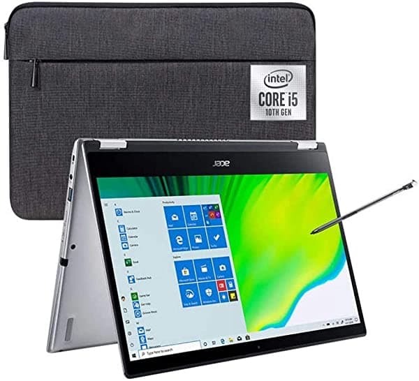 Amazon Renewed Acer Spin 3 - 14" Notebook Intel Core i5-1035G1 1GHz 8GB RAM 256GB SSD Win 10 Home (reacondicionado) SP314-54N-58Q7