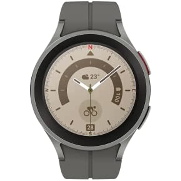 SAMSUNG Galaxy Watch 5 PRO 45mm Titanium Case 2022 - Reloj inteligente resistente, tecnología avanzada. SM-R820NZTALTA