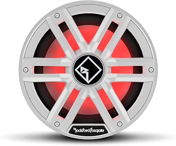 Rockford Fosgate M2D4-10I Color Optix 10" DVC - Altavoz de subgraves de disparo infinito, color blanco