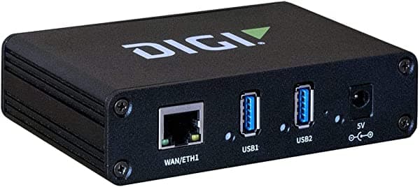 DIGI AW02-G300 Adaptador Ethernet a USB, AnywhereUSB 2 Plus; Dual USB 3.1 Gen 1 Puertos, Single 10M/100M/1G Ethernet, 5VDC