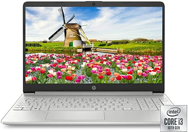 Amazon Renewed HP 15.6" HD Intel i3-1005G1 de 10ma generación 3.4GHz 4GB RAM 128GB SSD Webcam Windows 10 Notebook (1W830UA) (reacondicionado) 1W830UA-cr
