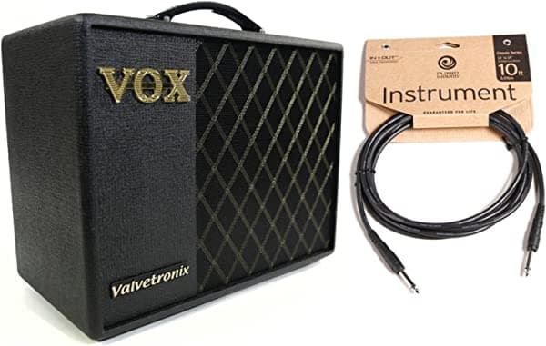 VOX VT20X 20 W Amplificador de Guitarra con modelado, con cable de audio de 10' Classic Series para instrumentos VT20X BUNDLE