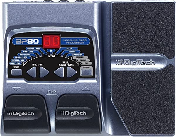 DigiTech BP80 Pedal de expresión multi-effects Procesador con de graves y fuente de alimentación BP80 Bass Signal Processor