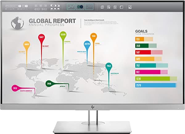 HP EliteDisplay 27-inch visualización LED-lit Monitor negro/plata (1fh52aa # ABA)