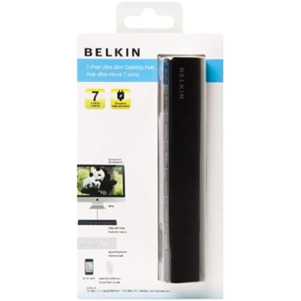 Belkin 7-Port USB Hub 2.0 Ultra-Slim Series F4U041qfcAPL