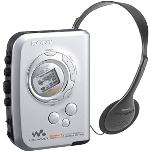 Sony wm-fx488 Walkman Cassette Player con tv estéreo y Canal Tiempo Recepción