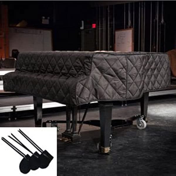Funda acolchada para piano de cola Negro, para pianos de 5'3" a 5'6"