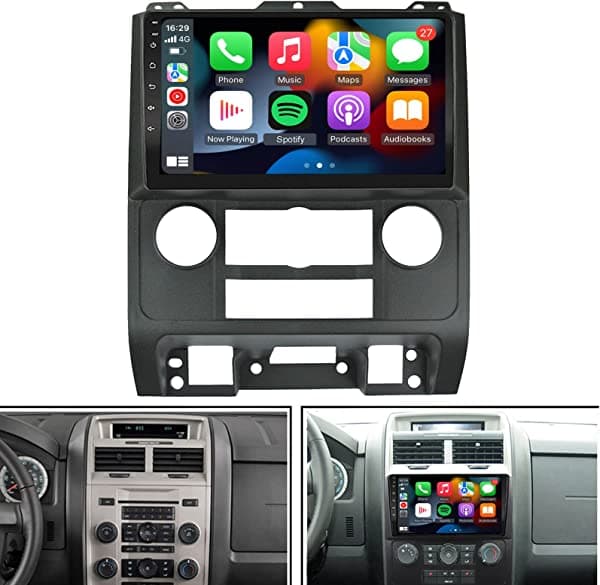 EZoneTronics Radio CarPlay Android para Ford Escape 2008-2012/Mazda Tribute 2008-2012, Android 11.0 Octa Core 2G RAM 32G ROM compatible con Bluetooth 5.0 Control de volante MirrorLink