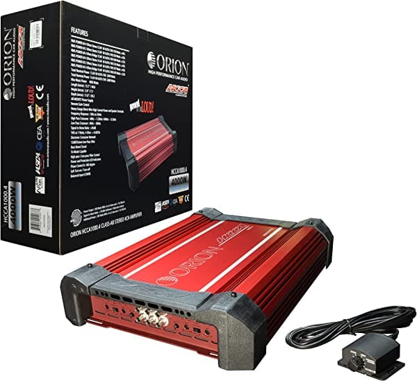 Orion HCCA1000.4 - Amplificador de 4 canales, 1000 W, audio para coche, amplificador estéreo