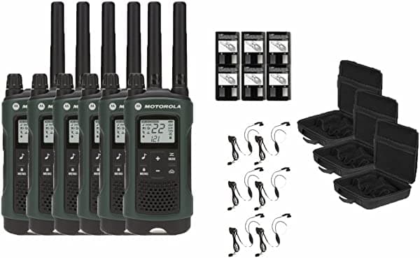 Motorola Talkabout T465 Two-way radios/Walkie Talkies - Resistente a la intemperie 22 canales PTT ivox linterna 6-Pack T465-6PK