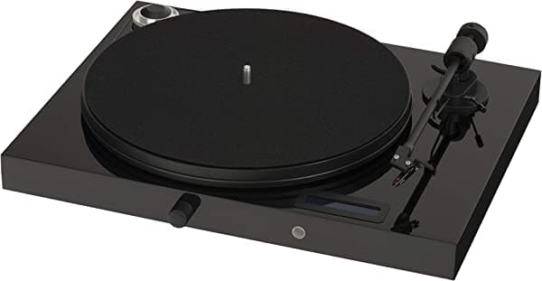 Pro-Ject Tocadiscos todo en uno, negro piano/alto brillo (Jukebox E (OM5e) - Piano)