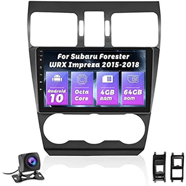 UNITOPSCI Android 10.0 Radio para auto para Subaru Forester WRX Impreza 2015 2016 2017 2018 CarPlay inalámbrico Android Auto 4G 64G 9 pulgadas HD pantalla táctil Bluetooth 5.0 estéreo para auto GPS cámara de retroceso FM/AM DSP A7103A2746A3MI