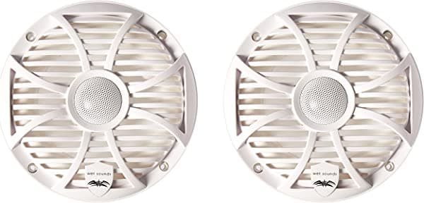 Wet Sounds SW Series 6.5" Altavoz coaxial marino blanco - 200 vatios máx. / 100 vatios RMS SW-650-W