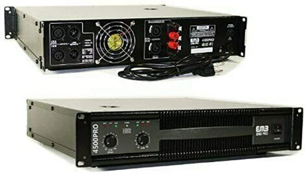 EMB Amplificador de potencia profesional de 4500W 2CH EB4500PRO