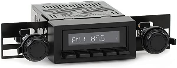 Retro Manufacturing Hermosa - Kit de radio con cara negra, bisel y pomos HB-M2A-216-33-93 HB-M2-216-33-93