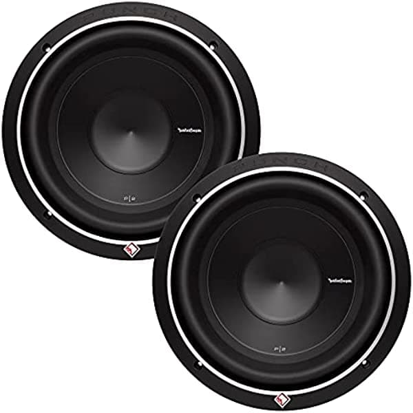 2) Rockford FOSGATE P2D4-10 10" 1200W subwoofer de audio para coche Sub Woofer 4 Ohm P2D410