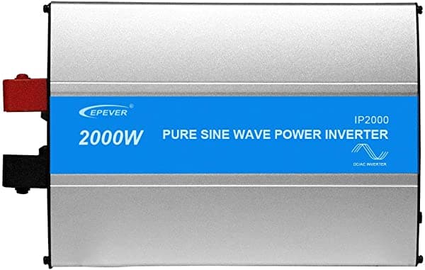 EPEVER - Inversor de onda sinusoidal pura de 350 W, DC 24 V a AC 110 V/120 V, convertidor con pantalla LED y puerto USB IP2000-41