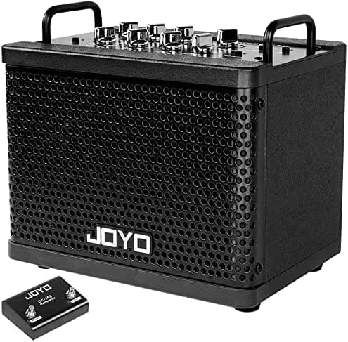 JOYO Amplificador de guitarra digital de 15 W recargable Bluetooth amplificador de práctica eléctrica y acústica combo con modelos de 9 amperios, 6 efectos digitales (DC-15S) DC-15S-0215