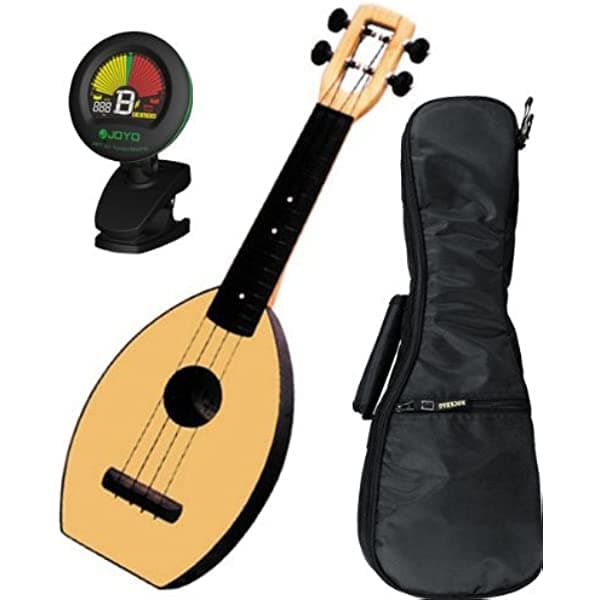 Magic Fluke Co. Flea M30 ukelele natural con funda acolchada y afinador Flea M30 BUNDLE