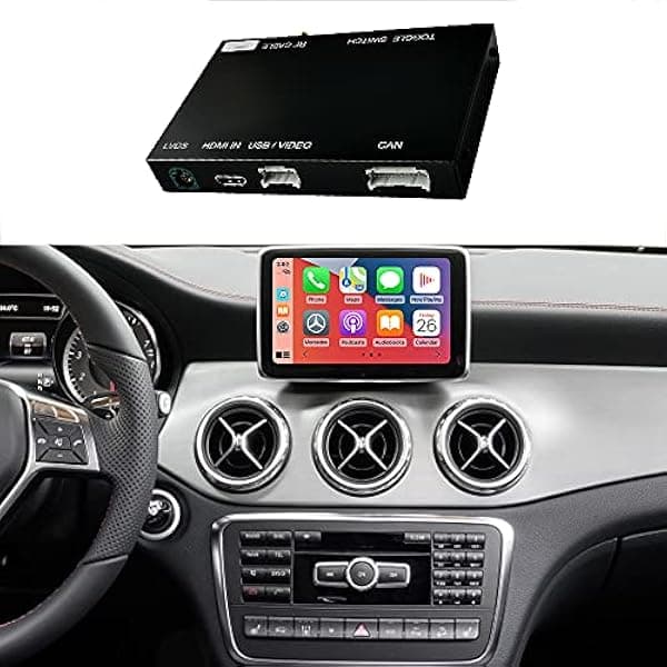 Kit de reequipamiento para carretera con función de navegación inalámbrica CarPlay y Android Auto Mirror Link para Mercedes Benz Clase CLA200 CLA250 CLA45 AMG GLA Class GLA200 GLA250 GLA45 AMG 2013-2015 año