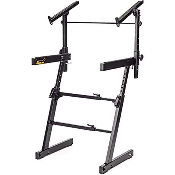 Hercules KS410B Soporte de teclado auto-lock z-key con bandeja