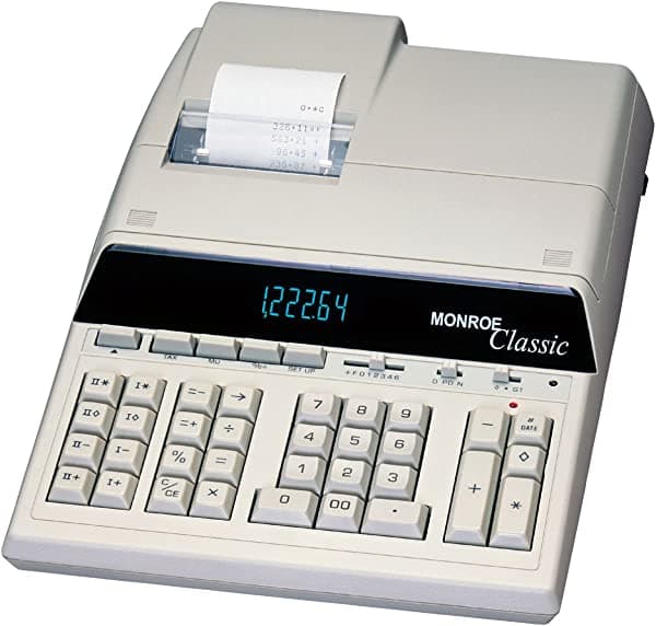Monroe ULTIMATE - Calculadora de escritorio (12 dígitos), color negro LYSB003KWMGRK-ELECTRNCS