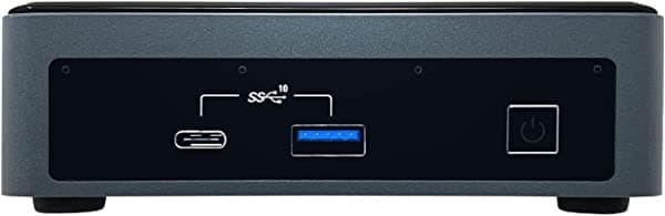 NUC NUC10i7FNK Ultra Pequeño PC/HTPC - 10ª generación Intel 6-Core i7-10710U hasta 4.70 GHz CPU, Wi-Fi + Bluetooth, Intel UHD Graphics, Windows 10 Pro - Variación 1
