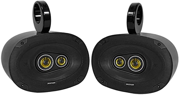KICKER Altavoces enrollables CSC Wakeboard Tower 6x9 para barco/ATV/UTV/RZR/carrito/Jeep 46CSC6934+MAC69B