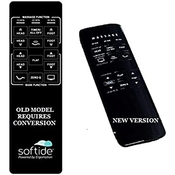 Softide 5100 u 8100 (sin función de inclinación). Nuevo kit de conversión y versión remota. Ver imágenes reemplazan el control remoto perdido o roto para cama ajustable