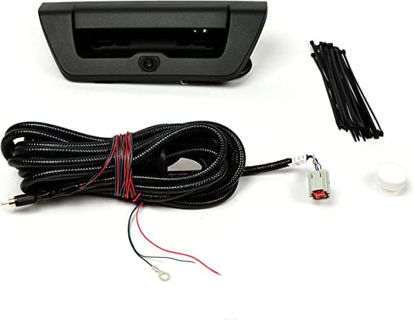 Brandmotion 9002-6511 - Cámara de retroceso con manija de puerta trasera para Ford F-150 2015 o más reciente