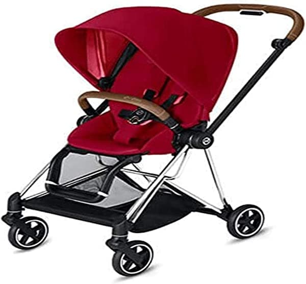 Cybex 2019 Mios 2 Cochecito completo en rojo verdadero con marco cromo/marrón 519003359