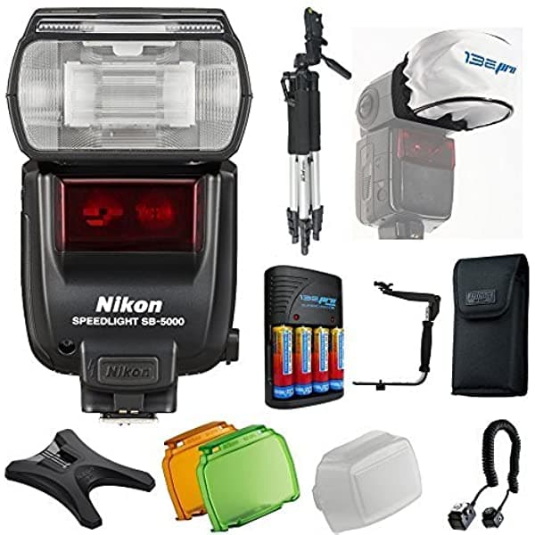 Pixibytes Nikon sb-5000 AF Speedlight + pixi-pro accesorio Bundle Pixi profesional Negro NKSB5000PPK
