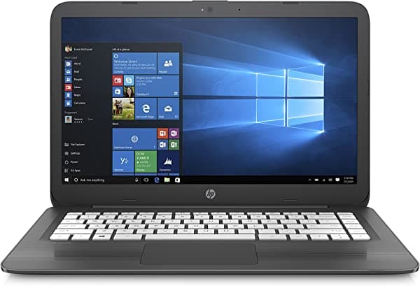 HP Stream 14-inch Laptop, Intel Celeron N4000 Processor, 4GB RAM, 64GB eMMC, Windows 10 S with Office 365 Personal for one year (14-cb160nr, Gray) 4FA47UA#ABA
