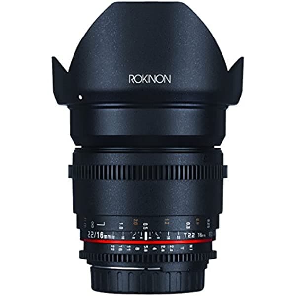Rokinon DS16M-C - Lente gran angular T2.2 Cine de 0.630 in para Canon EF-S Digital SLR