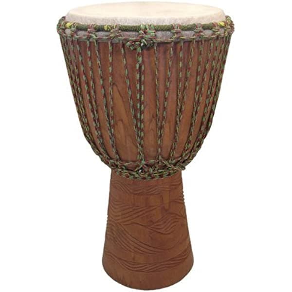 Africa Heartwood Project hand-carved Profesional - Djembe de Mali - 13"x24" Tamaño Completo MD13