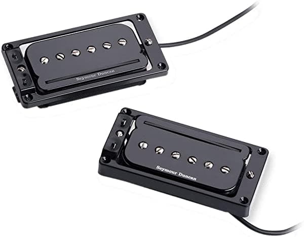 Seymour Duncan 11303-03-B1 P-Rails con set LP Triple Shot (tapa arqueada) - Negro S-SET P-RAILS LP TS