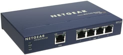 Netgear RP 114 Web-Safe 4-Port Cable/DSL Router Negro cable de red RP114NA